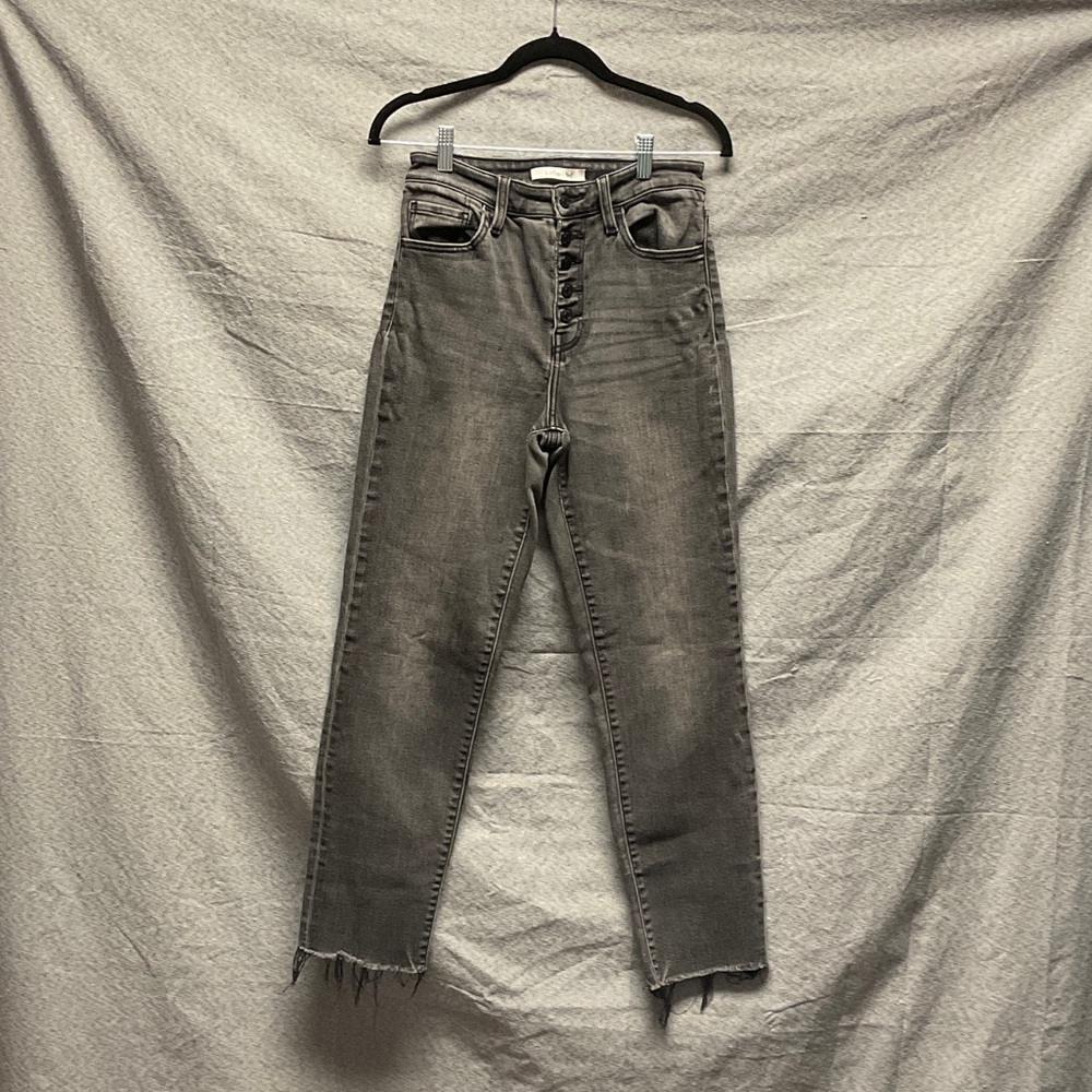 Willow & Root Stylish High-Rise Gray Jeans